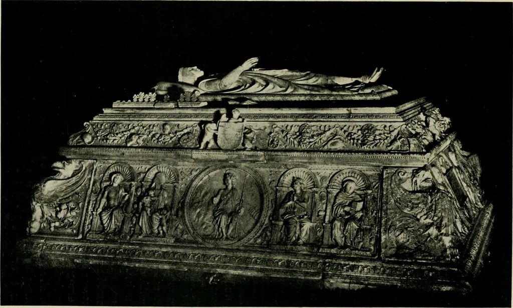 An illustration from Spanish architecture of the sixteenth century; general view of the plateresque and Herrera styles, 1917, leaf 200