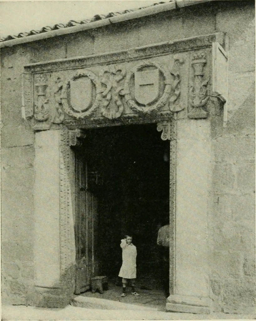 An illustration from Spanish architecture of the sixteenth century; general view of the plateresque and Herrera styles, 1917, leaf 208