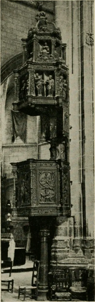 An illustration from Spanish architecture of the sixteenth century; general view of the plateresque and Herrera styles, 1917, leaf 211