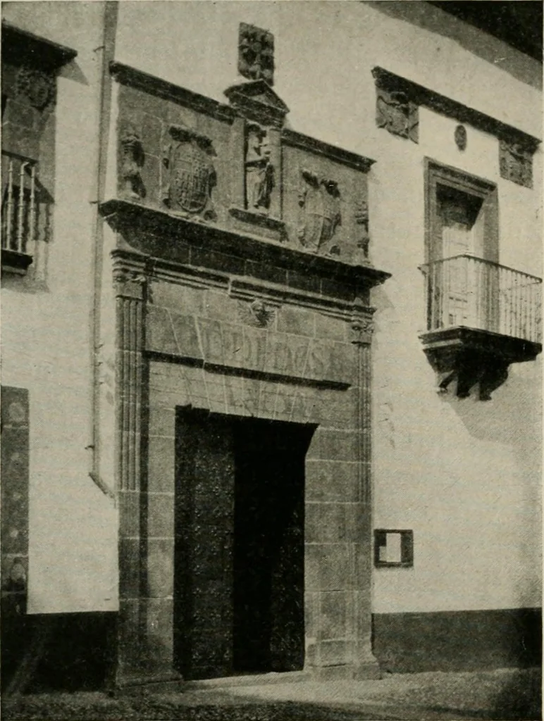 An illustration from Spanish architecture of the sixteenth century; general view of the plateresque and Herrera styles, 1917, leaf 219