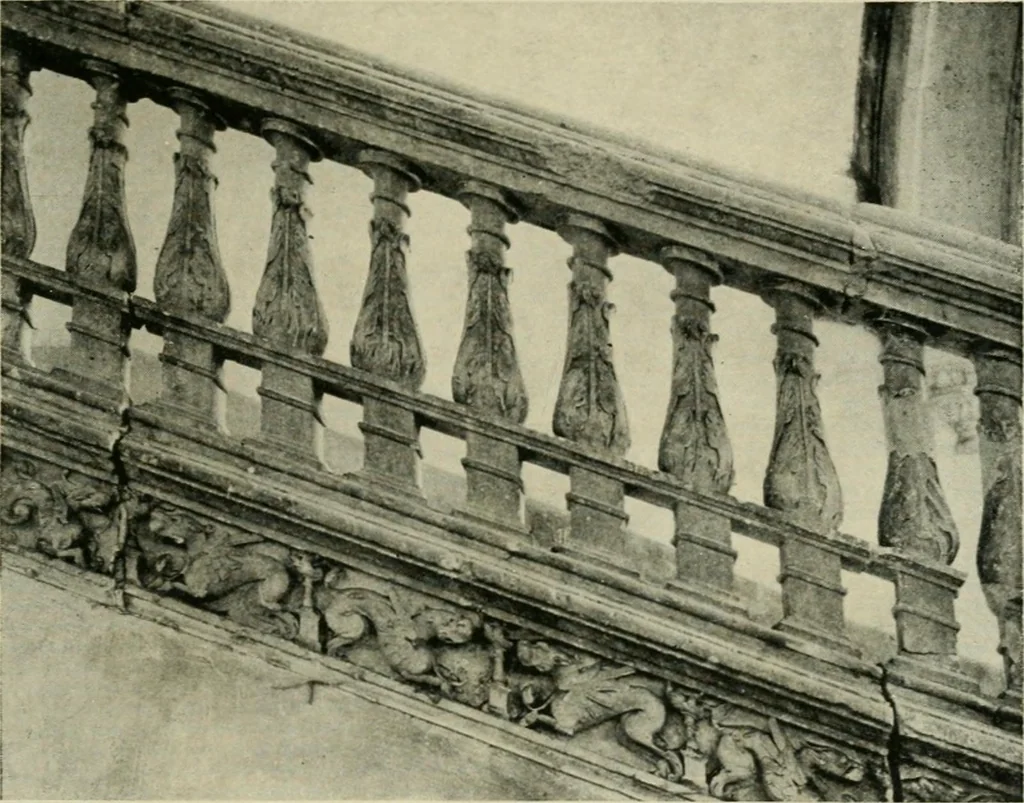 An illustration from Spanish architecture of the sixteenth century; general view of the plateresque and Herrera styles, 1917, leaf 222