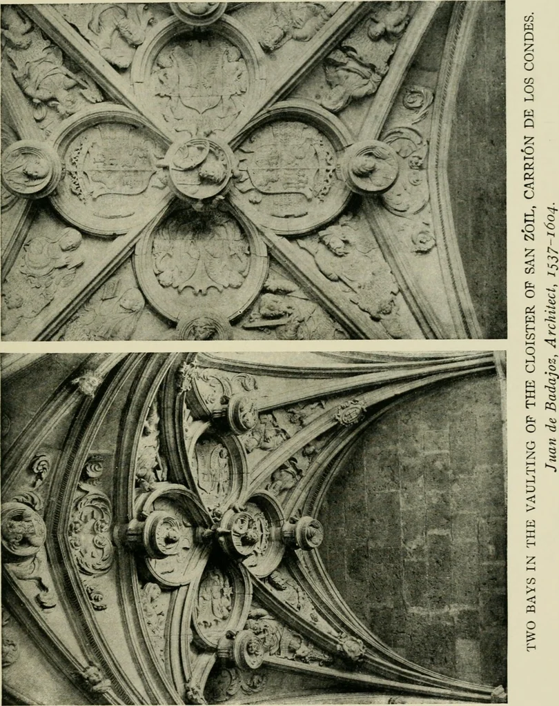 An illustration from Spanish architecture of the sixteenth century; general view of the plateresque and Herrera styles, 1917, leaf 226