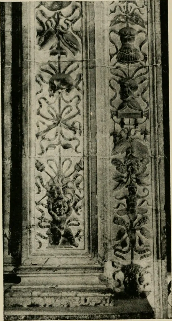 An illustration from Spanish architecture of the sixteenth century; general view of the plateresque and Herrera styles, 1917, leaf 229