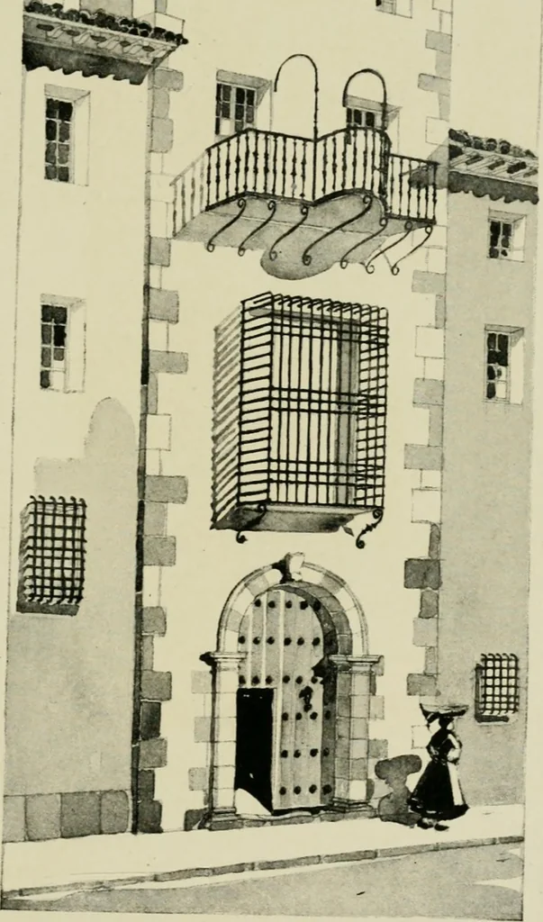 An illustration from Spanish architecture of the sixteenth century; general view of the plateresque and Herrera styles, 1917, leaf 230