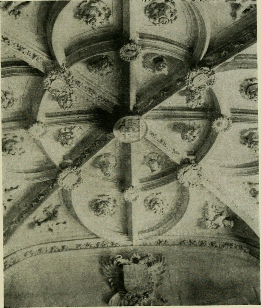 An illustration from Spanish architecture of the sixteenth century; general view of the plateresque and Herrera styles, 1917, leaf 252