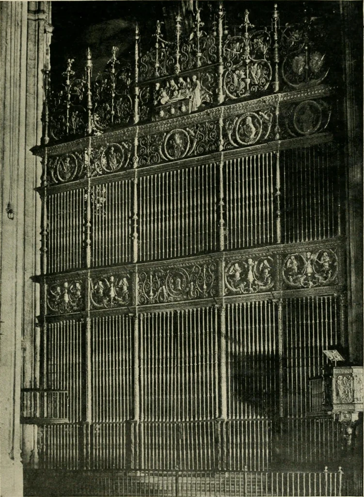 An illustration from Spanish architecture of the sixteenth century; general view of the plateresque and Herrera styles, 1917, leaf 254