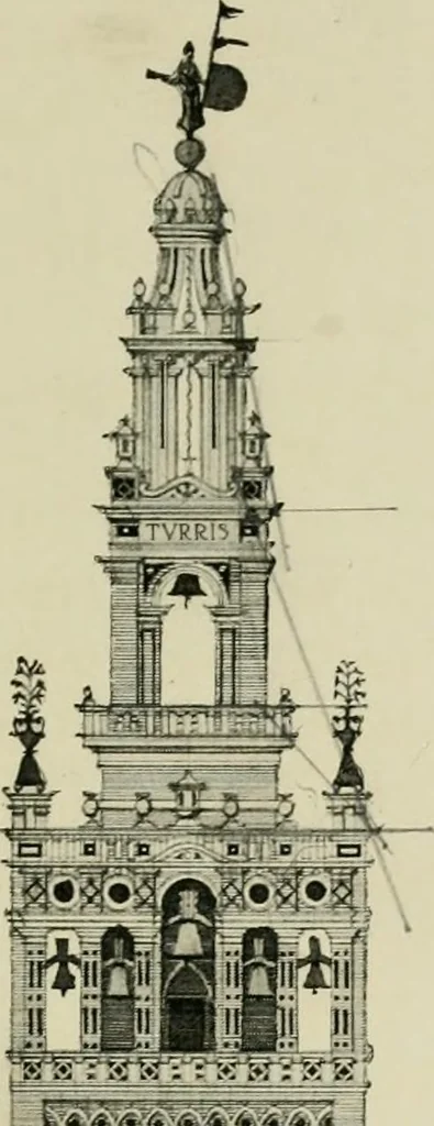 An illustration from Spanish architecture of the sixteenth century; general view of the plateresque and Herrera styles, 1917, leaf 258
