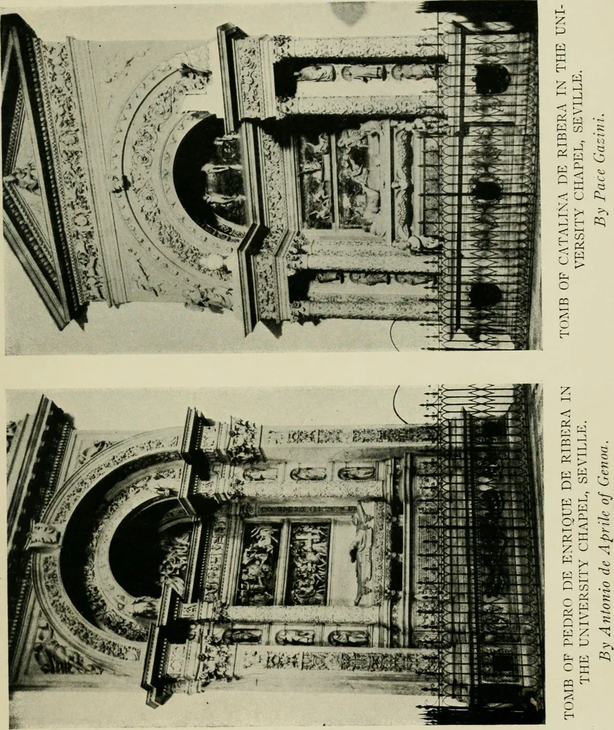 An illustration from Spanish architecture of the sixteenth century; general view of the plateresque and Herrera styles, 1917, leaf 288