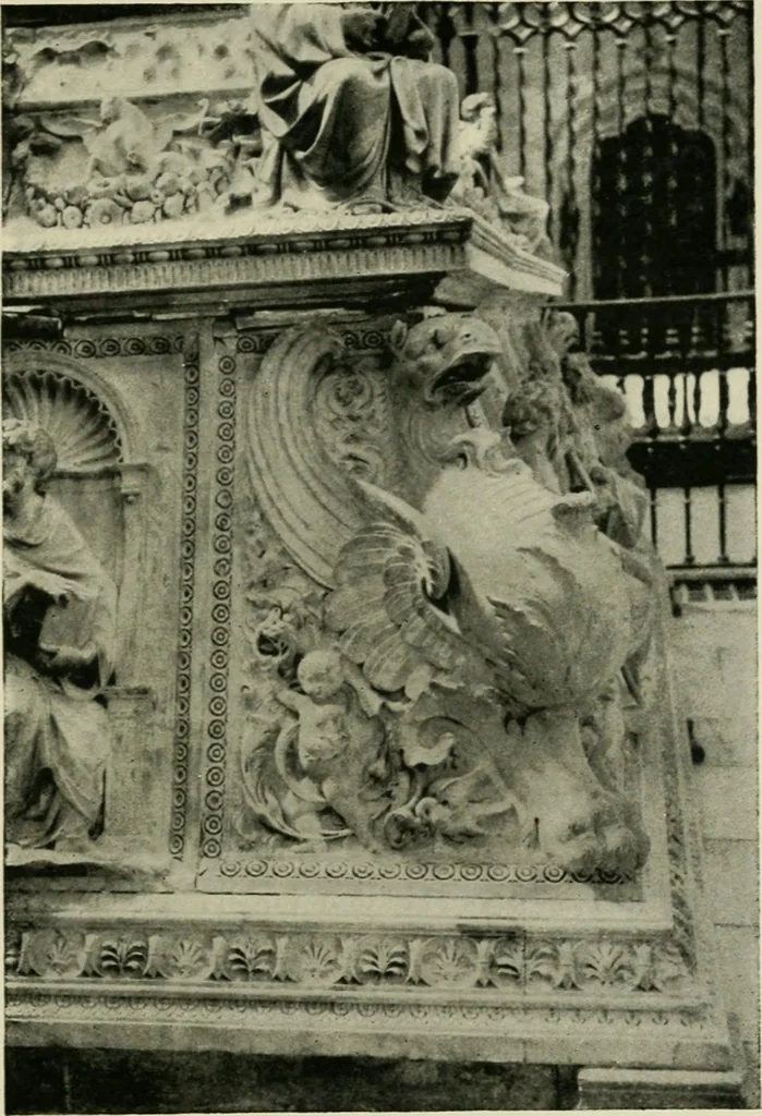 An illustration from Spanish architecture of the sixteenth century; general view of the plateresque and Herrera styles, 1917, leaf 302