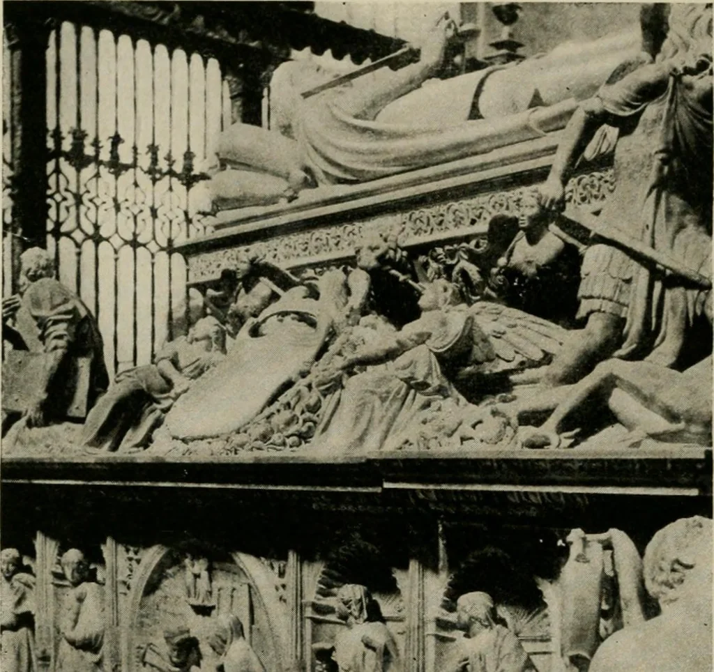 An illustration from Spanish architecture of the sixteenth century; general view of the plateresque and Herrera styles, 1917, leaf 307