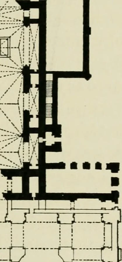 An illustration from Spanish architecture of the sixteenth century; general view of the plateresque and Herrera styles, 1917, leaf 312
