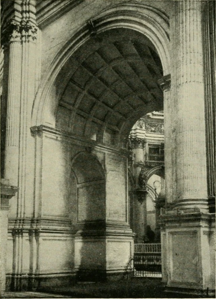 An illustration from Spanish architecture of the sixteenth century; general view of the plateresque and Herrera styles, 1917, leaf 314