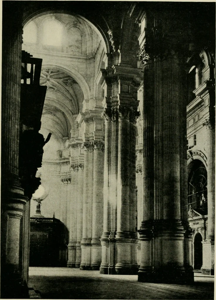An illustration from Spanish architecture of the sixteenth century; general view of the plateresque and Herrera styles, 1917, leaf 316