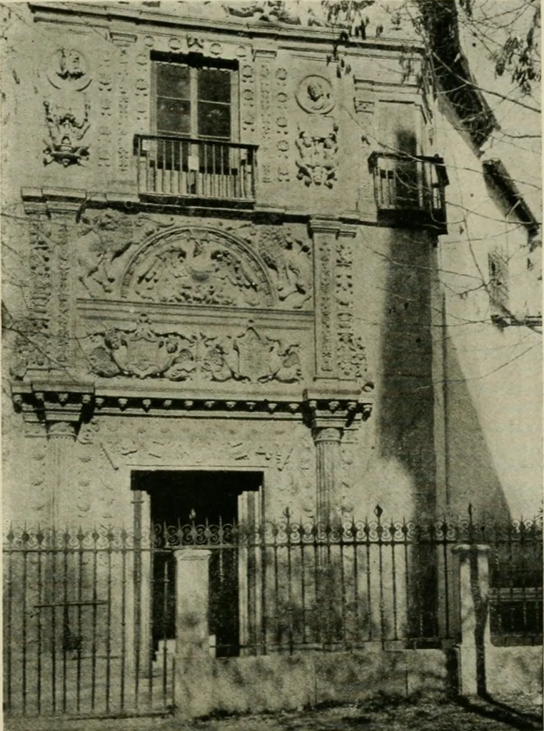 An illustration from Spanish architecture of the sixteenth century; general view of the plateresque and Herrera styles, 1917, leaf 320