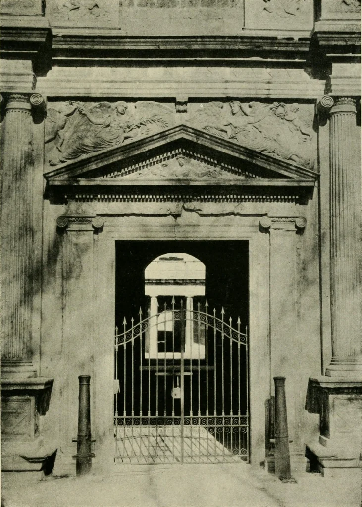 An illustration from Spanish architecture of the sixteenth century; general view of the plateresque and Herrera styles, 1917, leaf 328