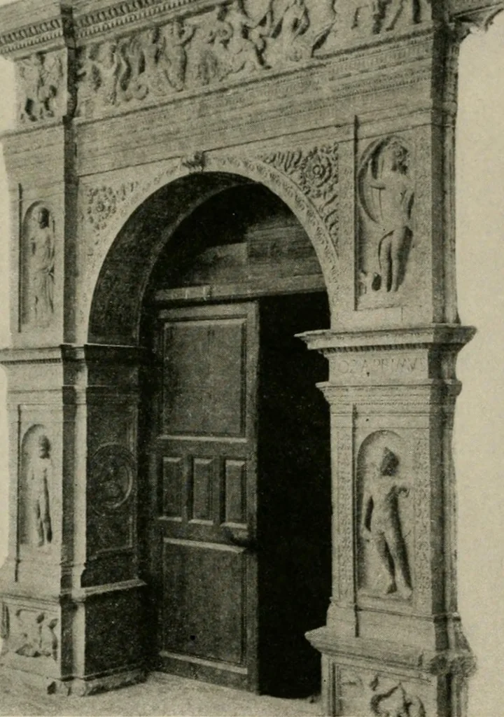 An illustration from Spanish architecture of the sixteenth century; general view of the plateresque and Herrera styles, 1917, leaf 353