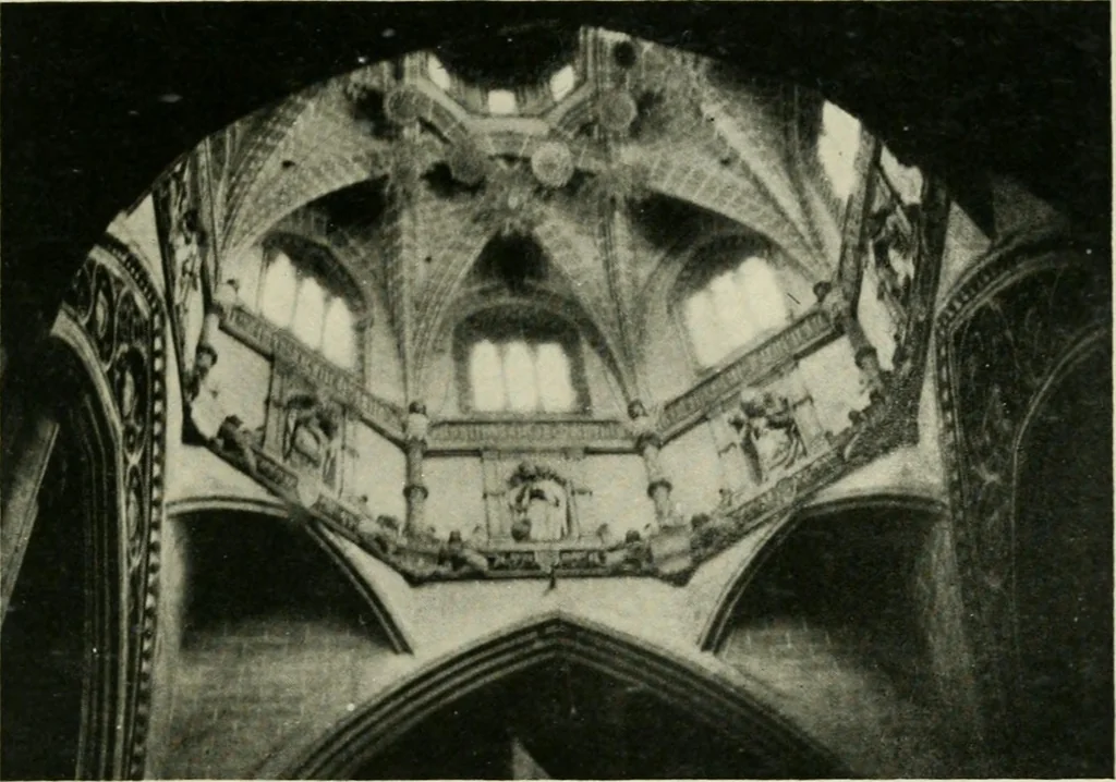 An illustration from Spanish architecture of the sixteenth century; general view of the plateresque and Herrera styles, 1917, leaf 368