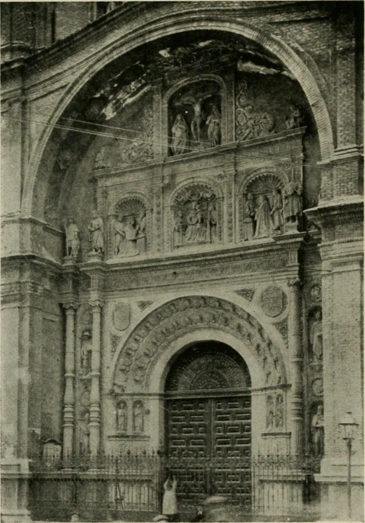 An illustration from Spanish architecture of the sixteenth century; general view of the plateresque and Herrera styles, 1917, leaf 371