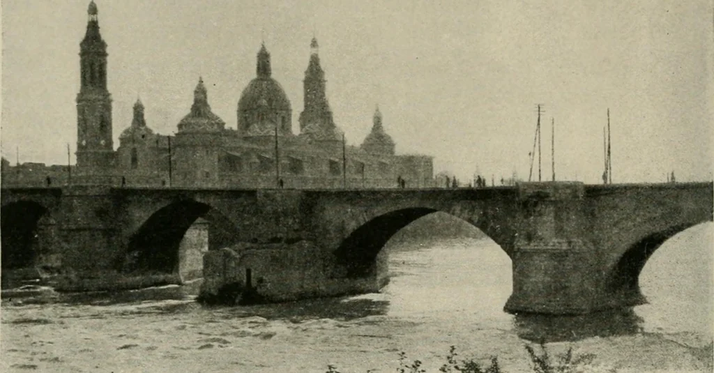 An illustration from Spanish architecture of the sixteenth century; general view of the plateresque and Herrera styles, 1917, leaf 373