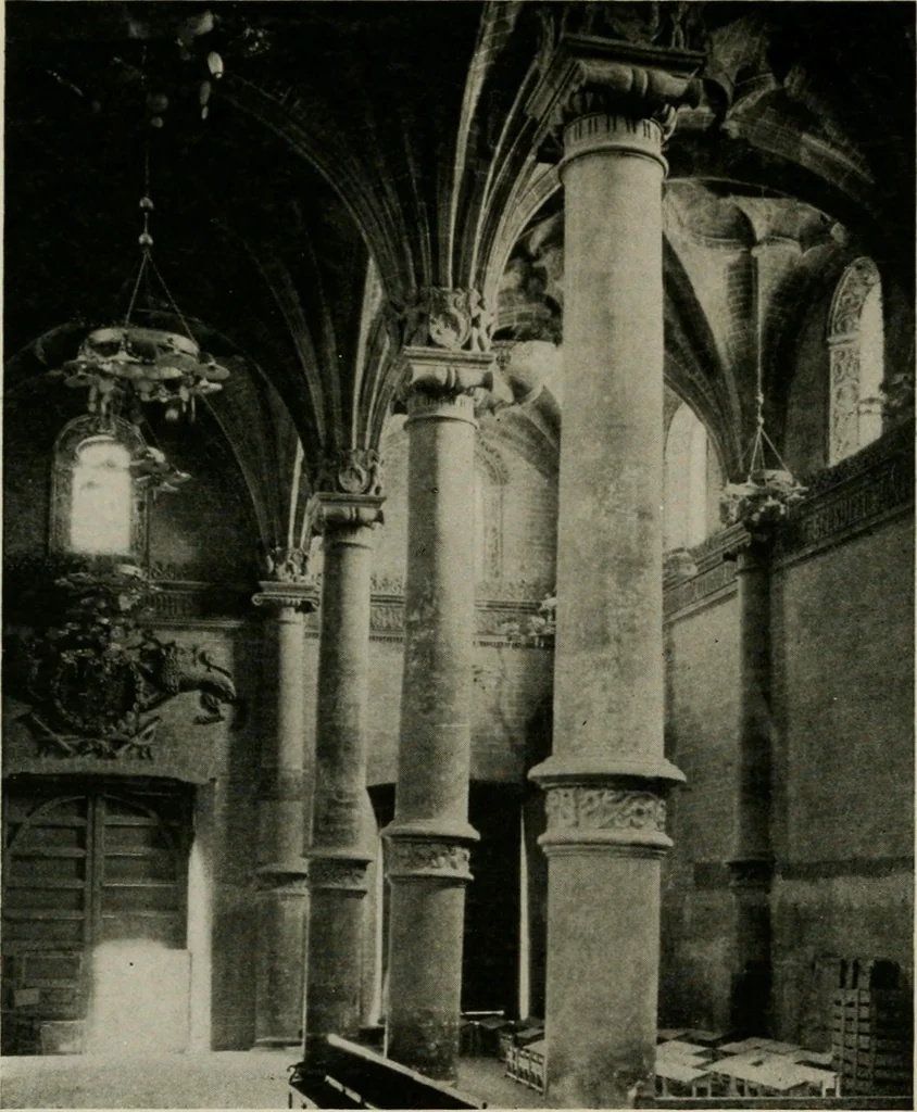 An illustration from Spanish architecture of the sixteenth century; general view of the plateresque and Herrera styles, 1917, leaf 379