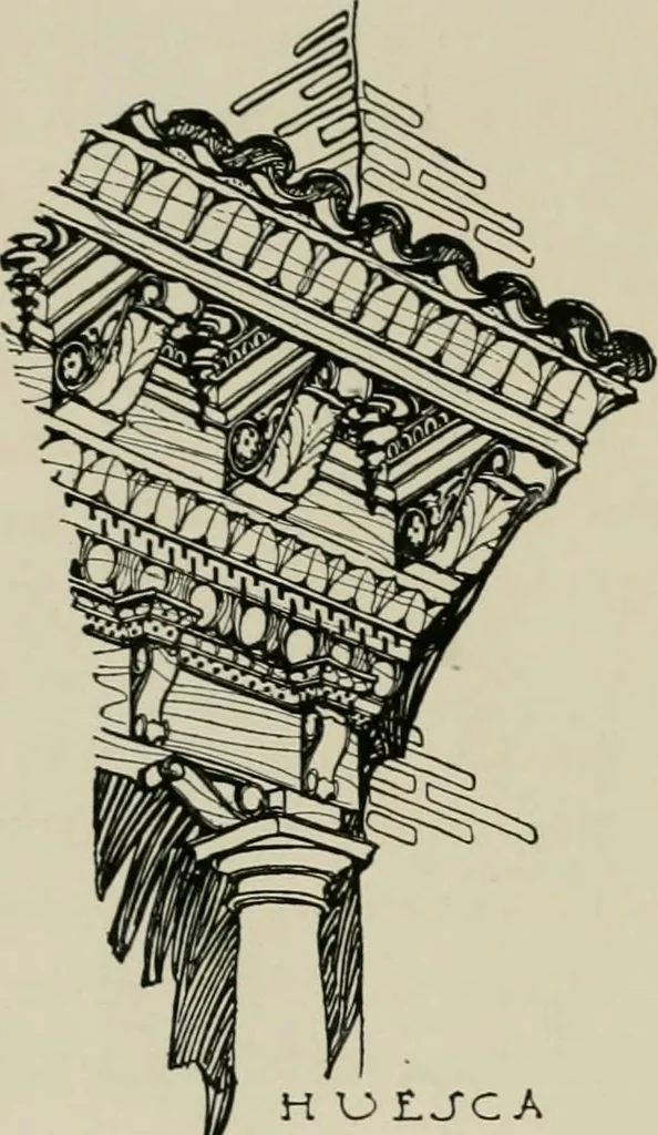 An illustration from Spanish architecture of the sixteenth century; general view of the plateresque and Herrera styles, 1917, leaf 389