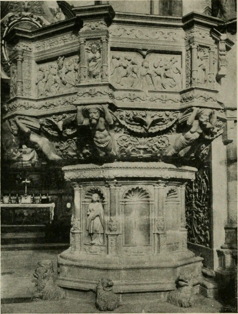 An illustration from Spanish architecture of the sixteenth century; general view of the plateresque and Herrera styles, 1917, leaf 397