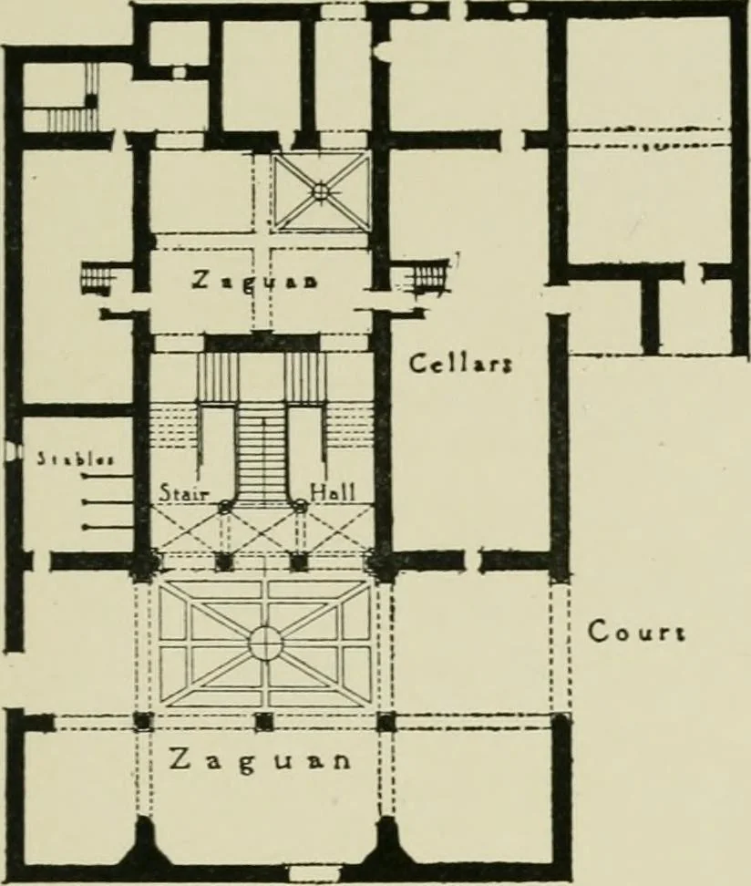 An illustration from Spanish architecture of the sixteenth century; general view of the plateresque and Herrera styles, 1917, leaf 404