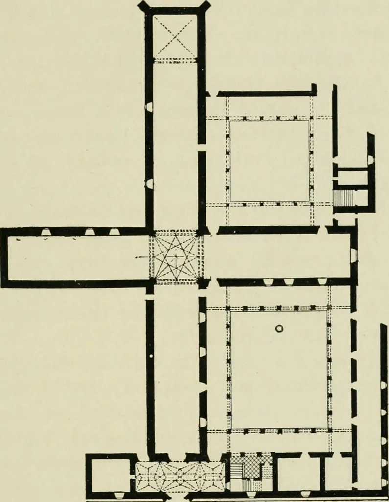 An illustration from Spanish architecture of the sixteenth century; general view of the plateresque and Herrera styles, 1917, leaf 42