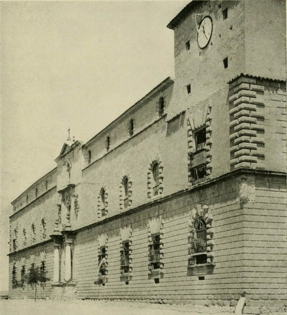 An illustration from Spanish architecture of the sixteenth century; general view of the plateresque and Herrera styles, 1917, leaf 420