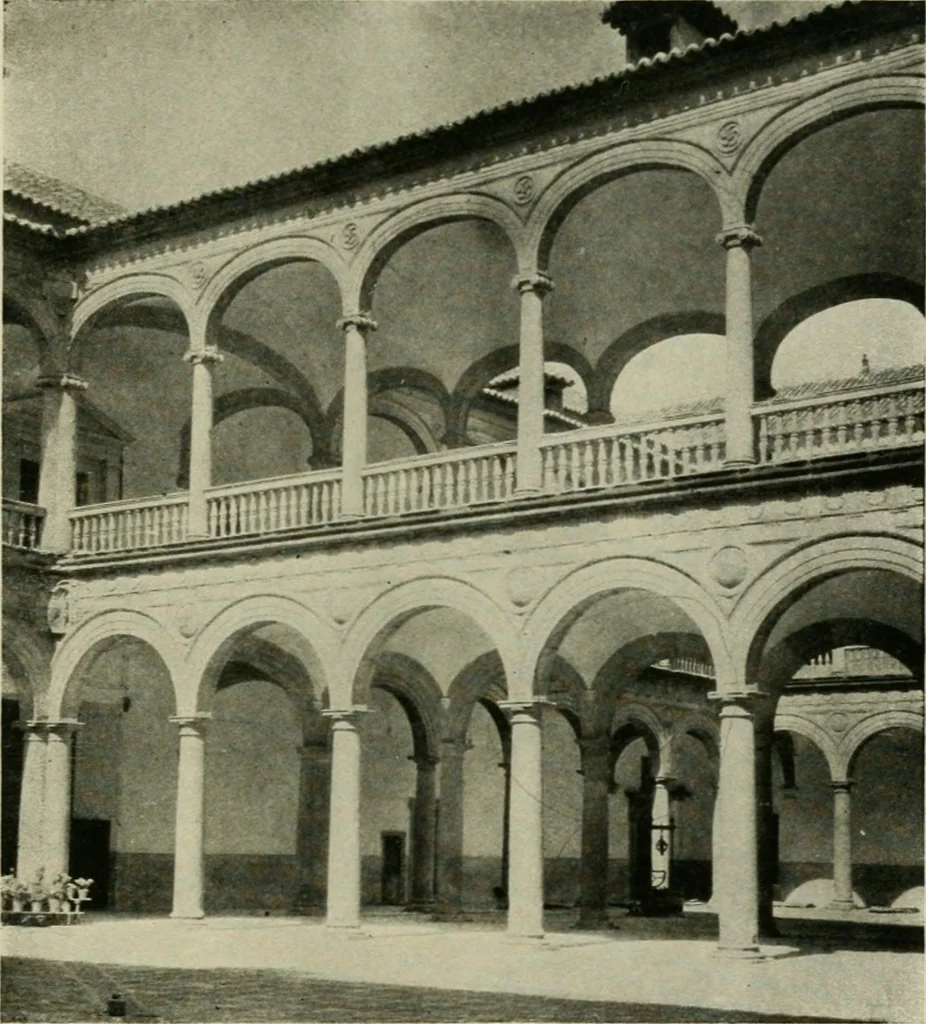 An illustration from Spanish architecture of the sixteenth century; general view of the plateresque and Herrera styles, 1917, leaf 426