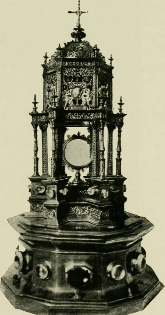 An illustration from Spanish architecture of the sixteenth century; general view of the plateresque and Herrera styles, 1917, leaf 44