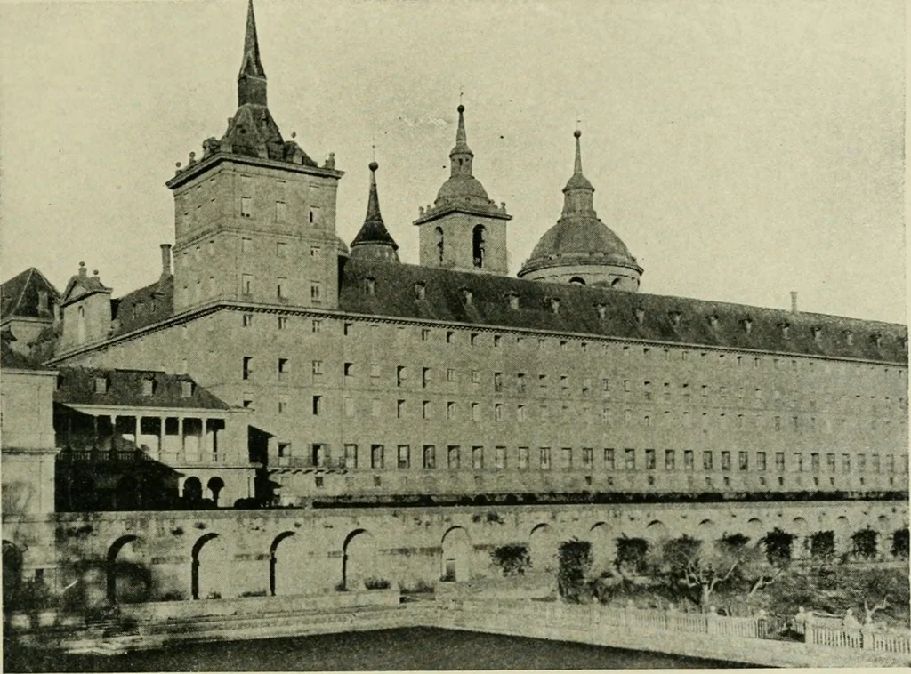An illustration from Spanish architecture of the sixteenth century; general view of the plateresque and Herrera styles, 1917, leaf 446