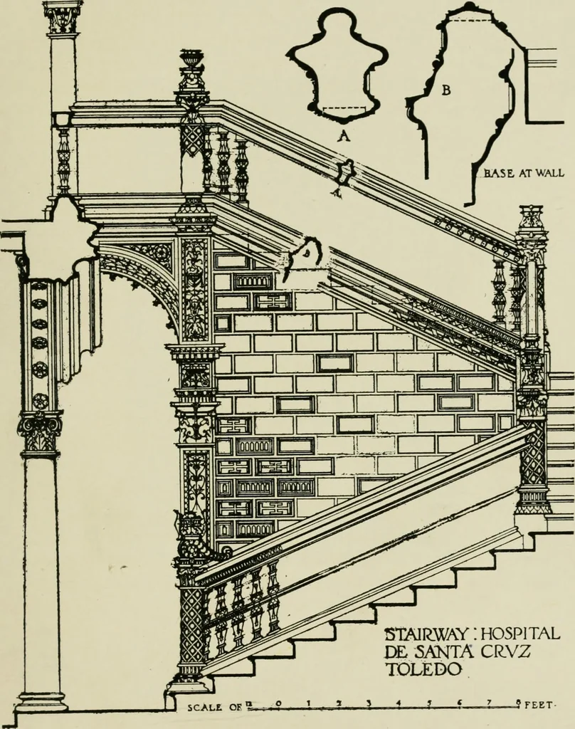 An illustration from Spanish architecture of the sixteenth century; general view of the plateresque and Herrera styles, 1917, leaf 48