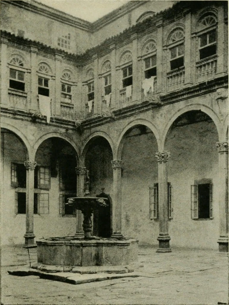 An illustration from Spanish architecture of the sixteenth century; general view of the plateresque and Herrera styles, 1917, leaf 58