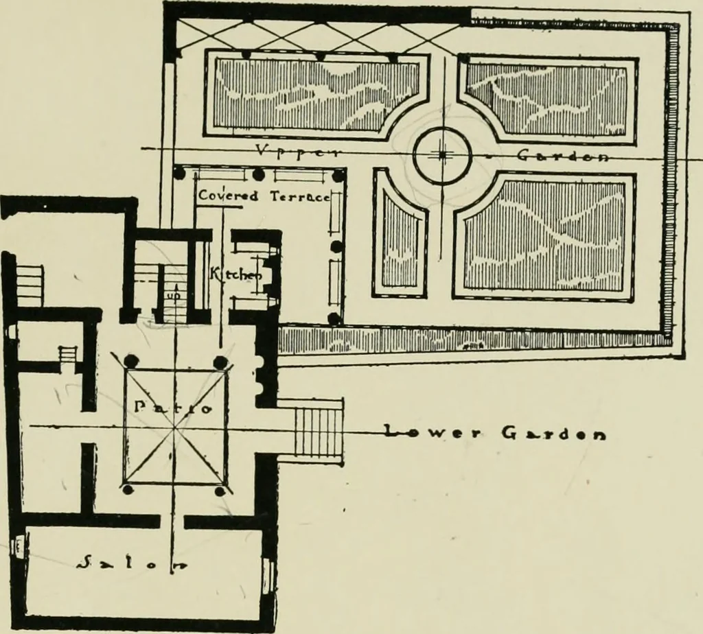 An illustration from Spanish architecture of the sixteenth century; general view of the plateresque and Herrera styles, 1917, leaf 62