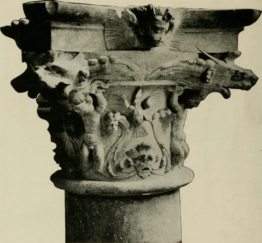 An illustration from Spanish architecture of the sixteenth century; general view of the plateresque and Herrera styles, 1917, leaf 87