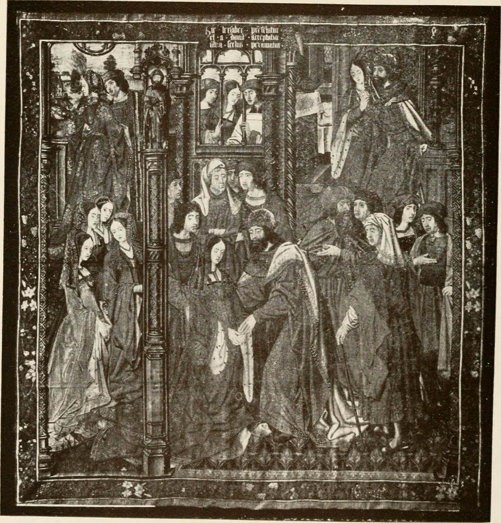 An illustration from The Spanish royal tapastries, 1921, leaf 101