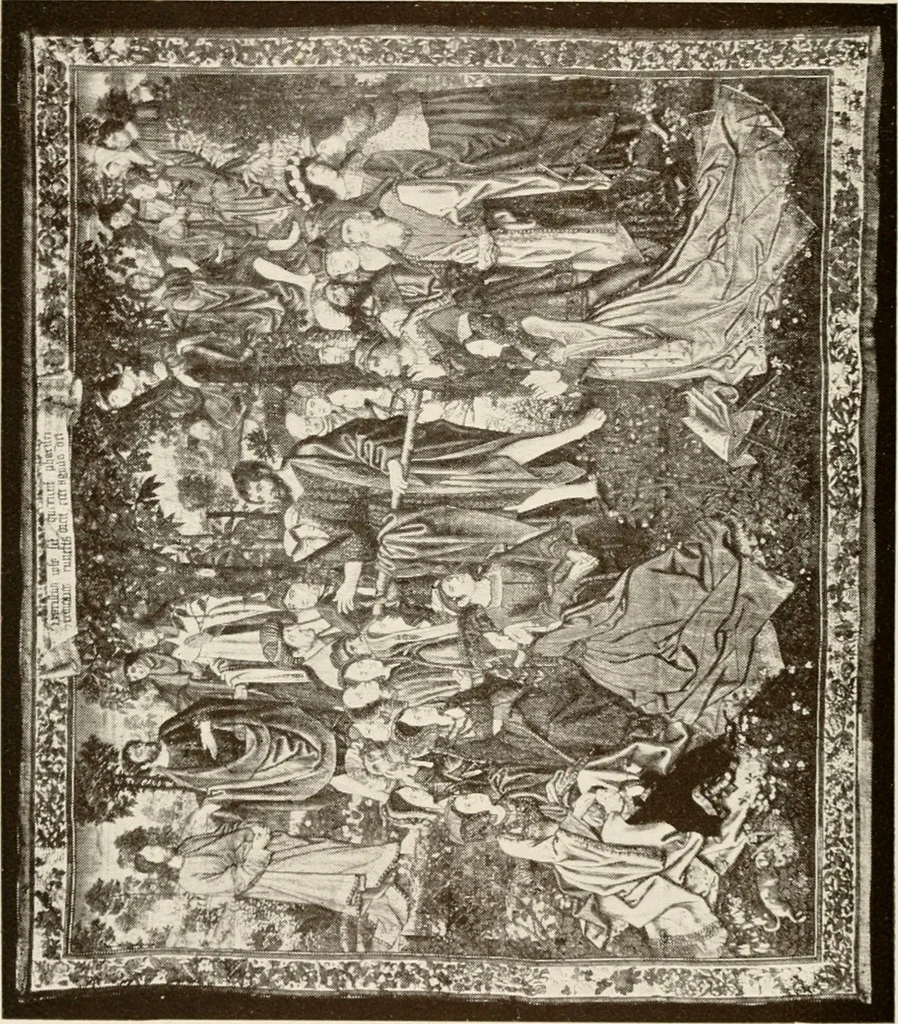 An illustration from The Spanish royal tapastries, 1921, leaf 105
