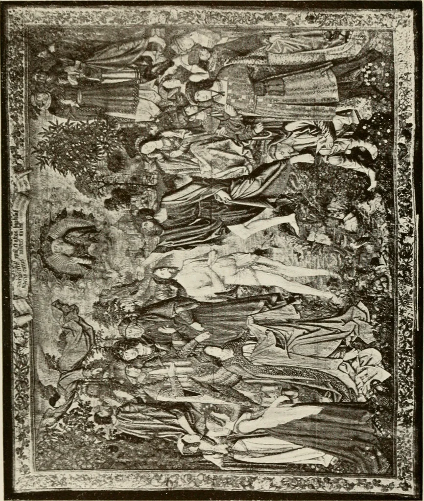An illustration from The Spanish royal tapastries, 1921, leaf 106