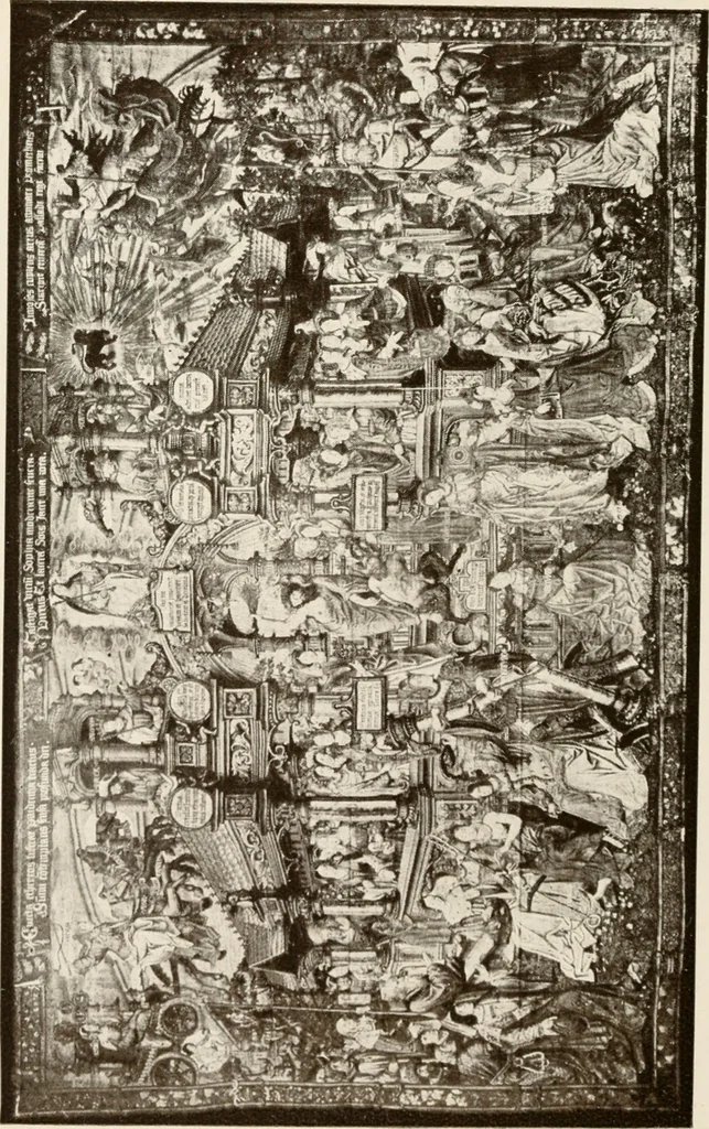 An illustration from The Spanish royal tapastries, 1921, leaf 111