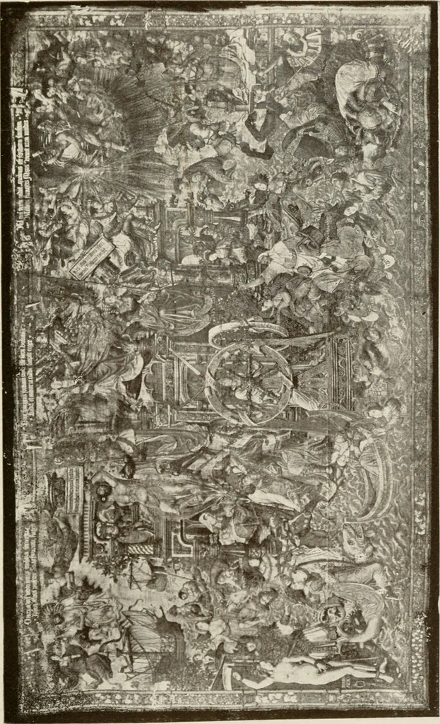 An illustration from The Spanish royal tapastries, 1921, leaf 112