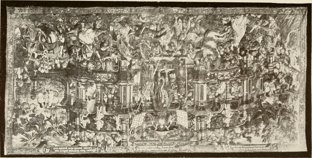 An illustration from The Spanish royal tapastries, 1921, leaf 117