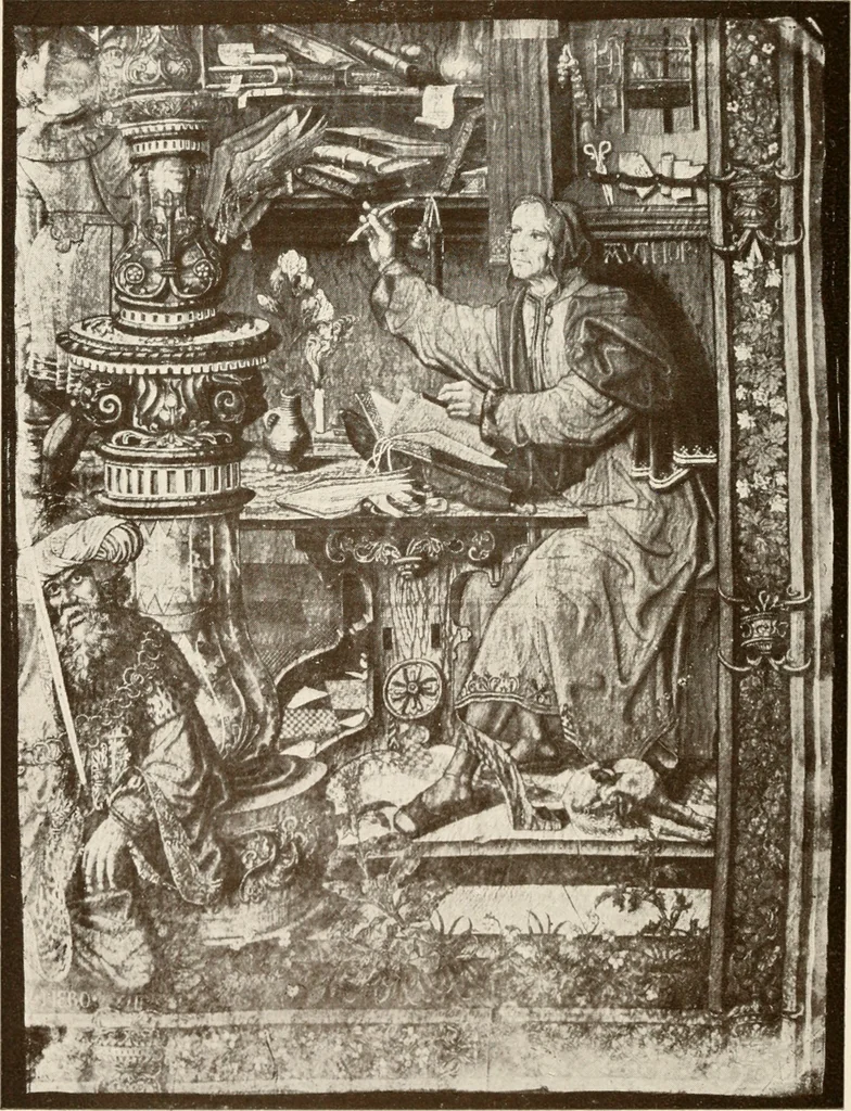 An illustration from The Spanish royal tapastries, 1921, leaf 119