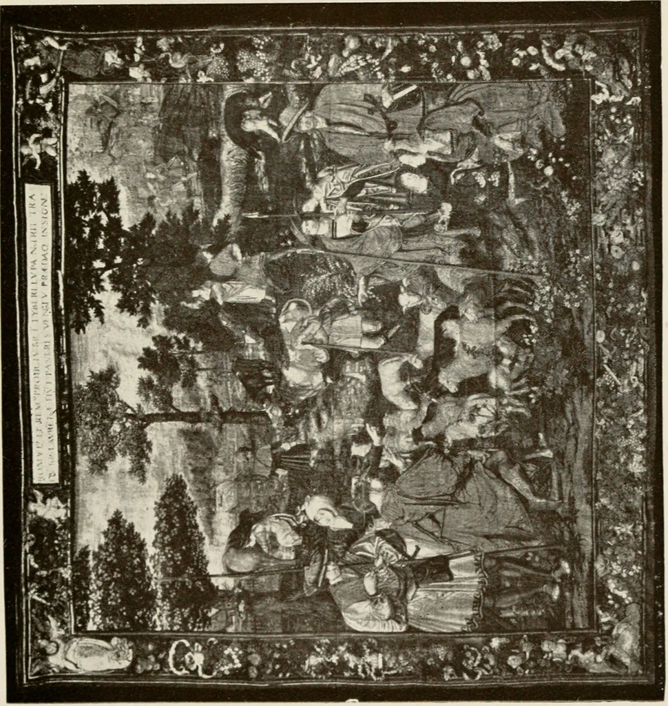 An illustration from The Spanish royal tapastries, 1921, leaf 120