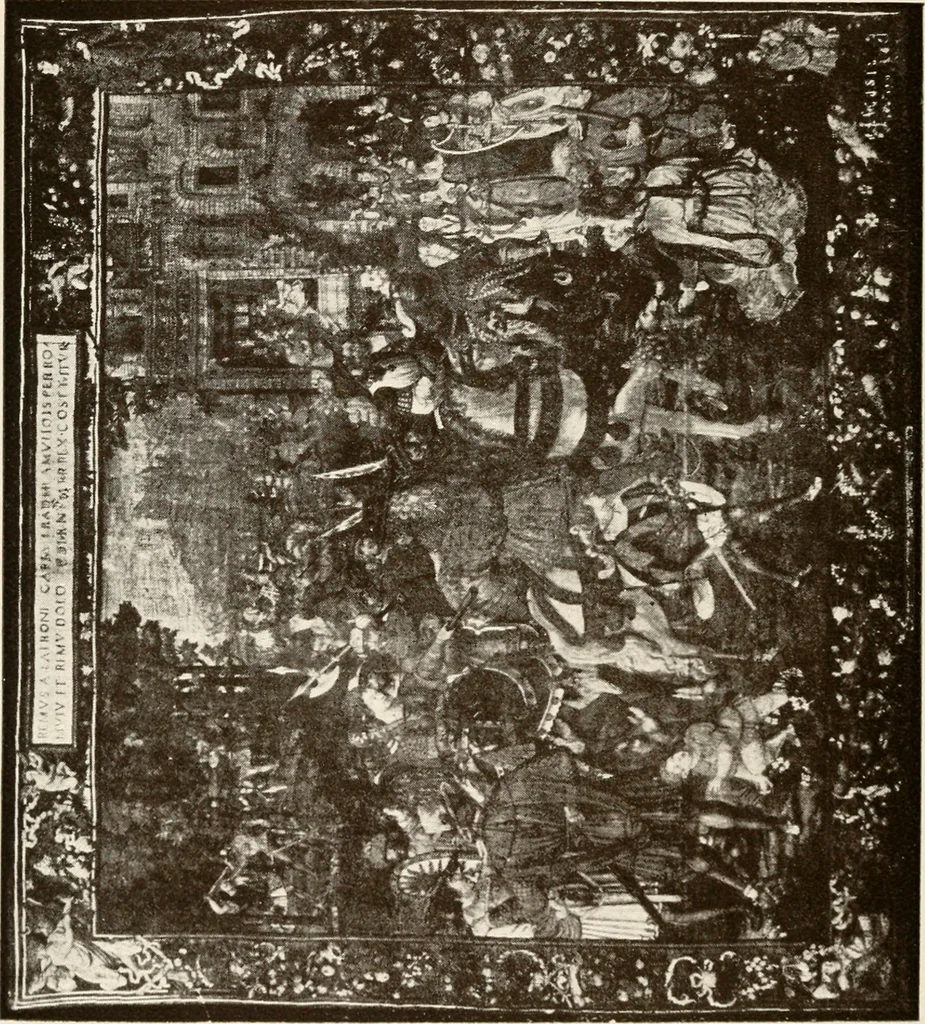 An illustration from The Spanish royal tapastries, 1921, leaf 121