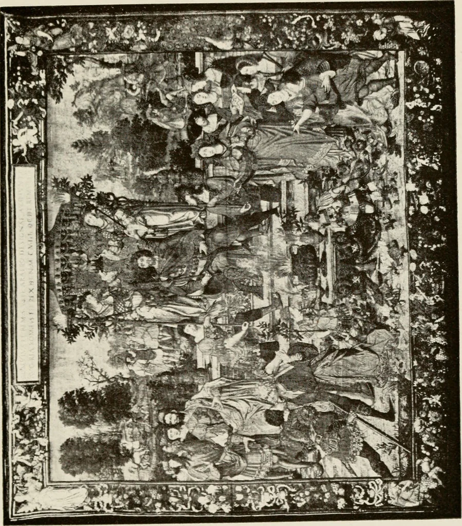 An illustration from The Spanish royal tapastries, 1921, leaf 122