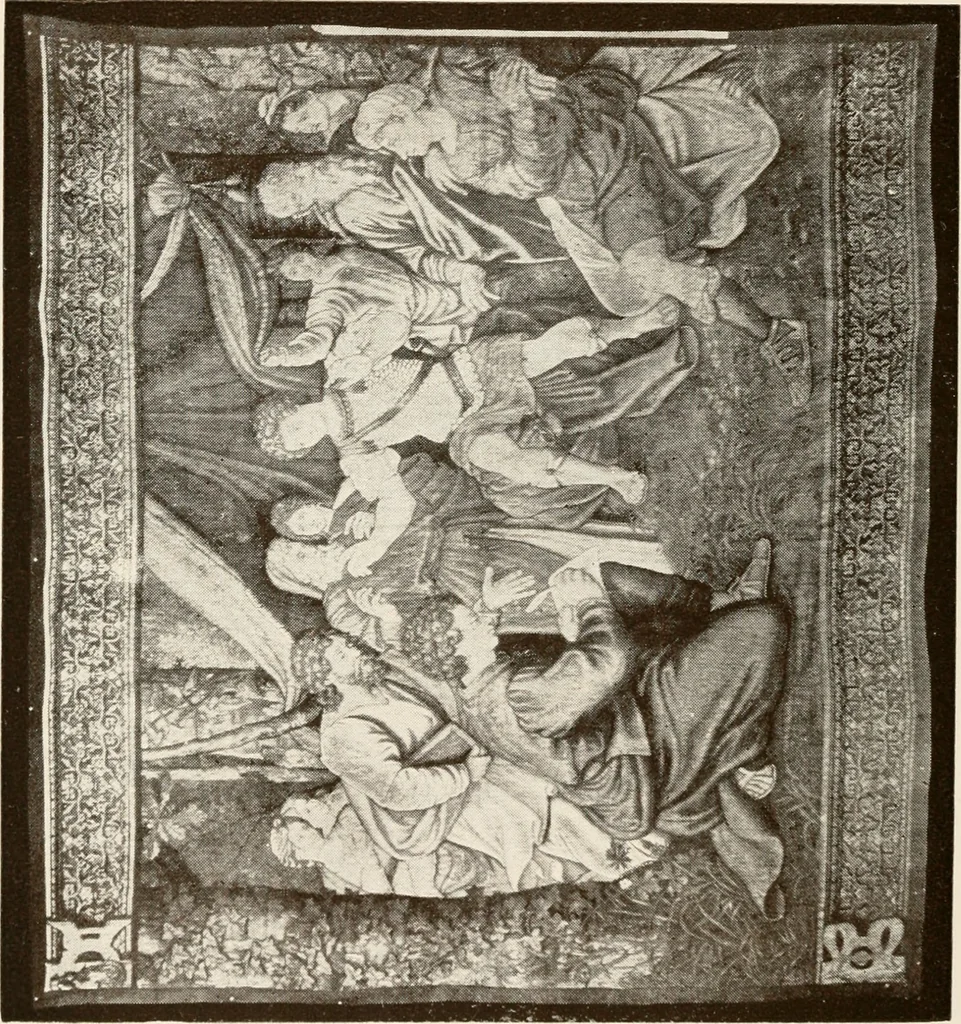 An illustration from The Spanish royal tapastries, 1921, leaf 123