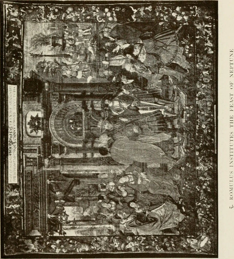An illustration from The Spanish royal tapastries, 1921, leaf 124
