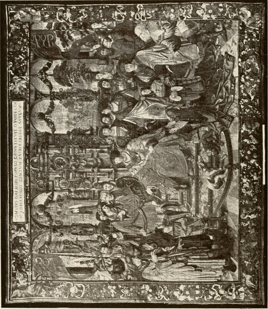 An illustration from The Spanish royal tapastries, 1921, leaf 125