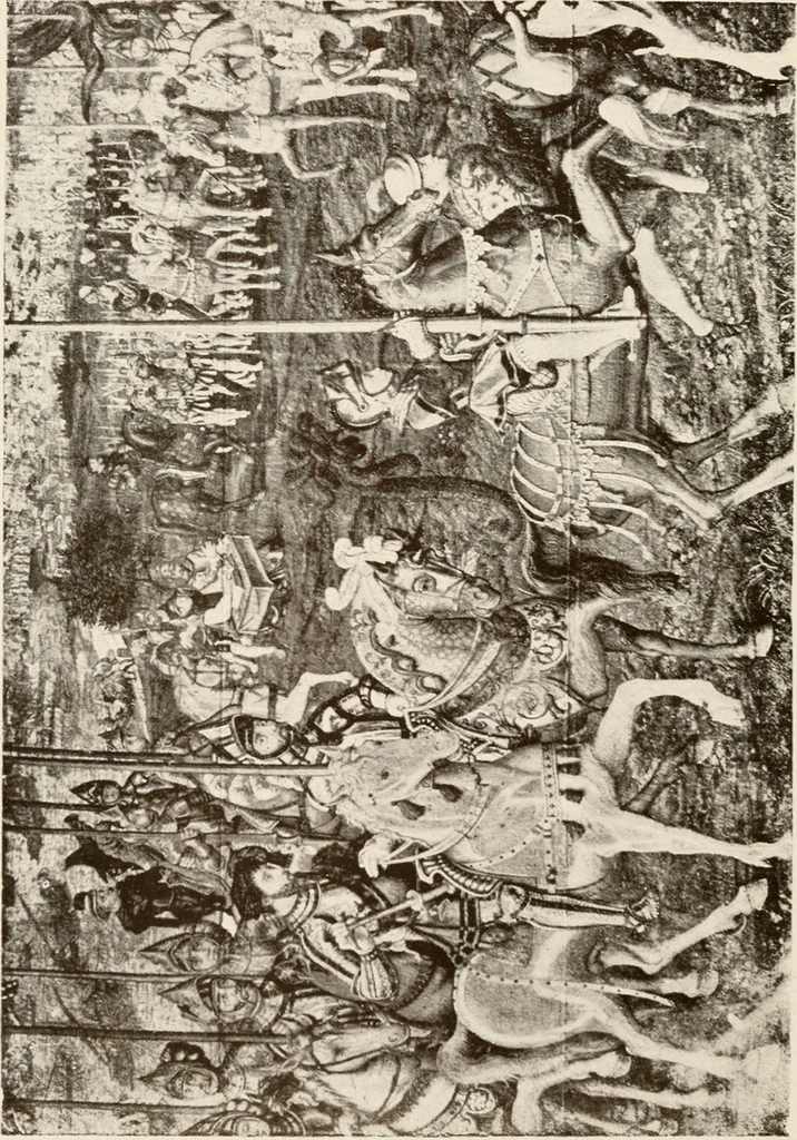 An illustration from The Spanish royal tapastries, 1921, leaf 129
